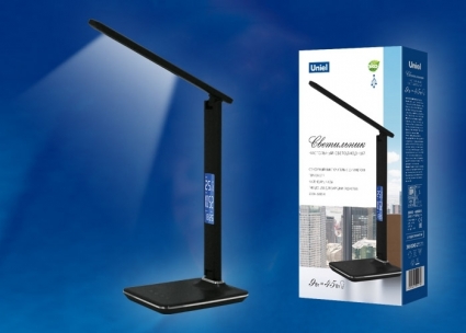 Настольная лампа Uniel TLD-551 Brown/LED/450Lm/3000-6000K/Dimmer/USB в современном стиле, цвет коричневый