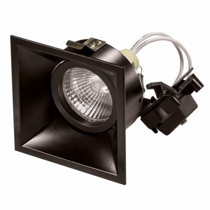 Встраиваемый светильник Lightstar Domino Quadro 214507 в современном стиле, цвет черный