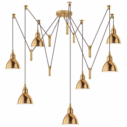 Подвесная люстра Lightstar Acrobata 761078 в стиле лофт, цвет бронза