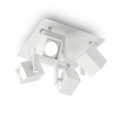 Спот Ideal Lux Mouse PL4 Bianco в стиле Хай-тек, цвет белый, мощность 200 Вт