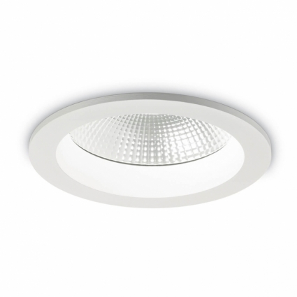 Встраиваемый светодиодный светильник Ideal Lux Basic Accent 30W 3000K в современном стиле, цвет белый