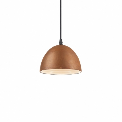 Подвесной светильник Ideal Lux Folk SP1 D18 в современном стиле, цвет коричневый