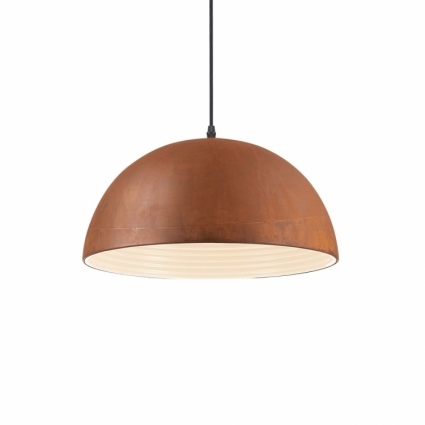 Подвесной светильник Ideal Lux Folk SP1 D40 в современном стиле, цвет коричневый