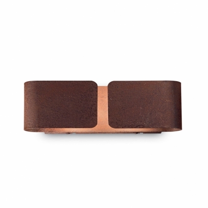 Настенный светильник Ideal Lux Clip AP2 Small Corten в современном стиле, цвет коричневый