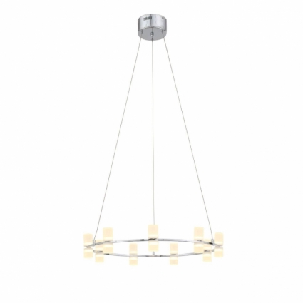 Подвесная светодиодная люстра ST Luce Cilindro SL799.103.09 в современном стиле, цвет белый