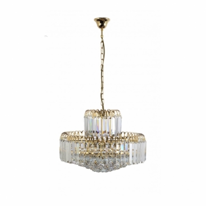 Подвесная люстра Arti Lampadari Ovada E 1.5.50.100 G в классическом стиле, цвет золотой