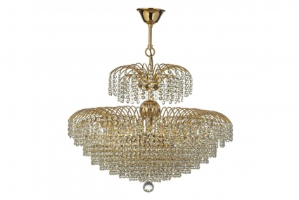 Подвесная люстра Arti Lampadari Salentino E 1.5.60.100 G в классическом стиле, цвет золотой