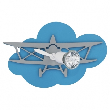 Спот Nowodvorski Plane 6902 в современном стиле, цвет синий, мощность 35 Вт