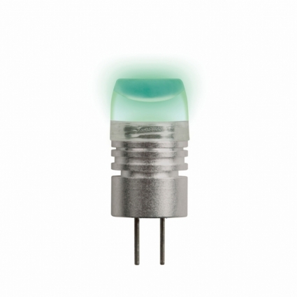 Uniel Лампа светодиодная (05858) G4 0,8W капсульная прозрачная LED-JC-12/0,8W/GREEN/G4, мощность 0.8 Вт