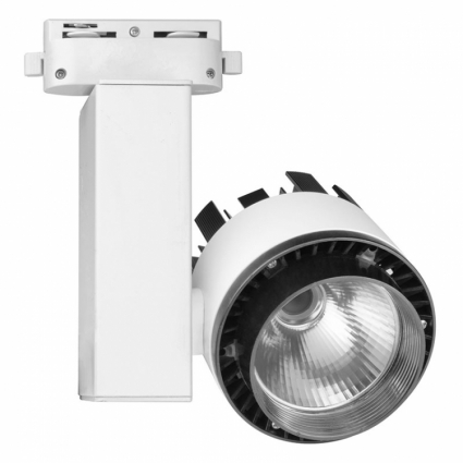 Трековый светодиодный светильник (10961) Volpe 4500K ULB-Q250 20W/NW/A White в современном стиле, цвет белый