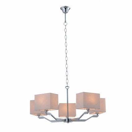 Подвесная люстра Vele Luce Ultimo VL1523L05 в современном стиле, цвет белый