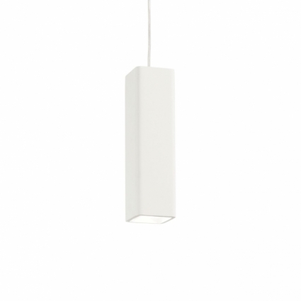 Подвесной светильник Ideal Lux Oak SP1 Square Bianco в современном стиле, цвет белый