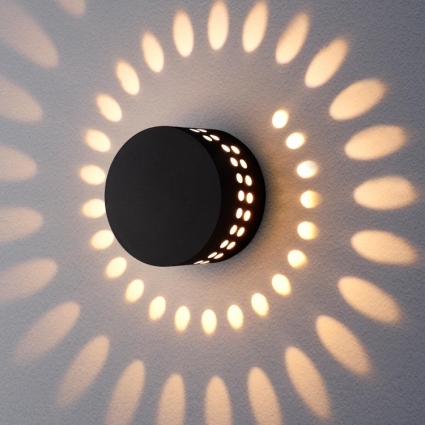 Уличный настенный светодиодный светильник Elektrostandard 1585 Techno LED Arkada 4690389116490 в стиле Хай-тек, цвет черный