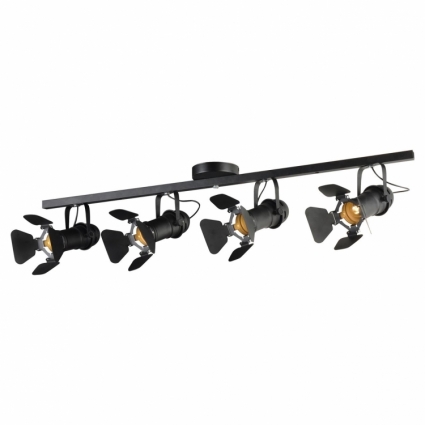 Спот Lussole Loft LSP-8076 в стиле лофт, цвет черный, мощность 160 Вт