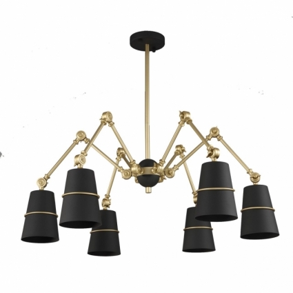 Подвесная люстра ST Luce Sorspreso SL458.422.06 в стиле лофт, цвет черный