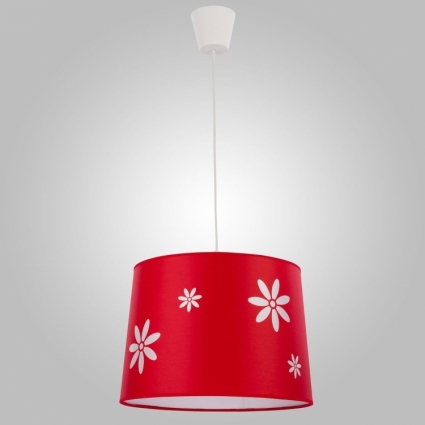 Подвесной светильник TK Lighting 2416 Flora в современном стиле, цвет красный