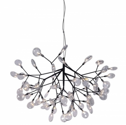 Подвесная люстра Crystal Lux Evita SP63 в современном стиле, цвет черный