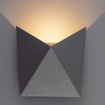 Настенный светодиодный светильник Arte Lamp Busta A1609AP-1GY в современном стиле, цвет серый