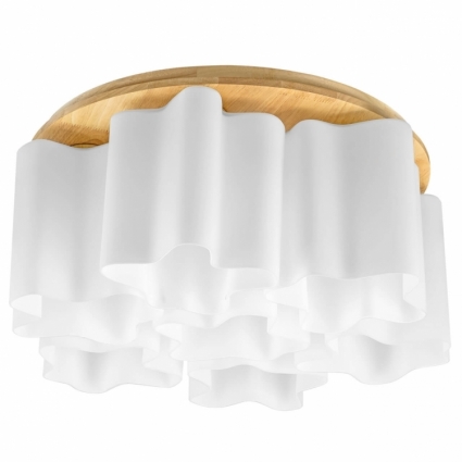 Потолочная люстра Lightstar Nubi Legno 802075 в стиле арт-деко, цвет белый