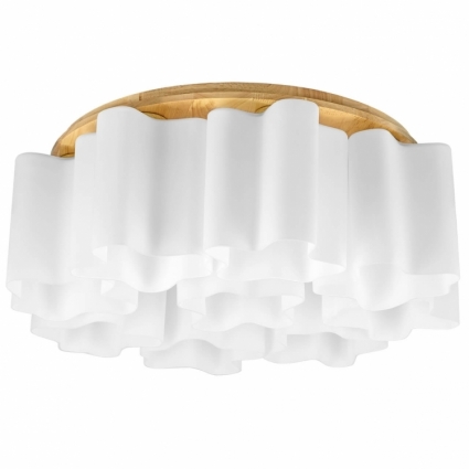 Потолочная люстра Lightstar Nubi Legno 802095 в стиле арт-деко, цвет белый