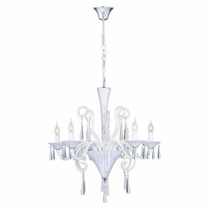 Подвесная люстра Spot Light Rosano 5193602 в классическом стиле, цвет белый