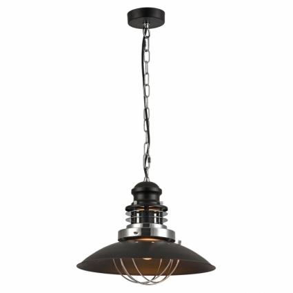 Подвесной светильник Lussole Loft LSP-8029 в стиле лофт, цвет черный