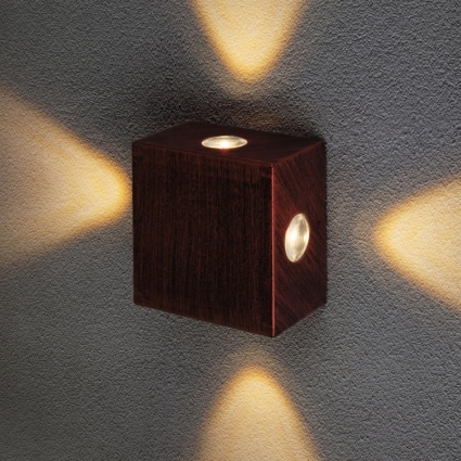 Уличный настенный светодиодный светильник Elektrostandard 1601 Techno LED Kvatra 4690389116407 в стиле Хай-тек, цвет черный