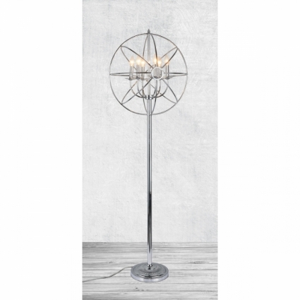 Торшер Loft IT Castle Chrome Loft1193F в стиле модерн, цвет хром, мощность 240 Вт