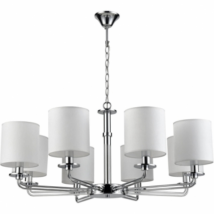 Подвесная люстра Vele Luce Princess VL1753L08 в современном стиле, цвет белый