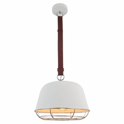 Подвесной светильник Lussole Loft LSP-8043 в стиле лофт, цвет белый