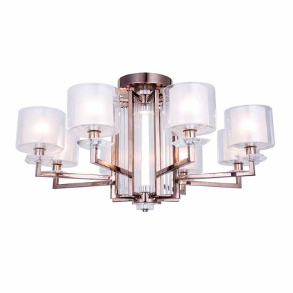 Потолочная люстра Newport 4408/C black nickel в стиле модерн, цвет белый