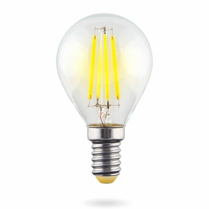 Voltega Лампа светодиодная E14 6W 2800К шар прозрачный VG10-G1E14warm6W-F 7021 цвет прозрачный