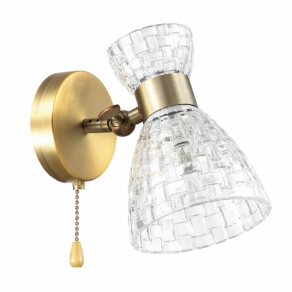 Бра Lumion Jackie 3704/1W в стиле ретро, цвет бронза, мощность 40 Вт