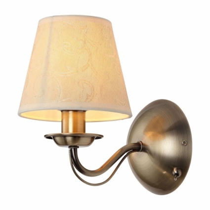 Бра Arte Lamp A9368AP-1AB в стиле арт-деко, цвет кремовый, мощность 40 Вт