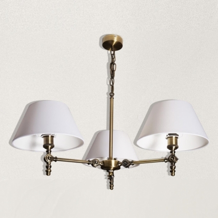 Подвесная люстра Arte Lamp A5620LM-3AB в стиле ретро, цвет белый, мощность 180 Вт