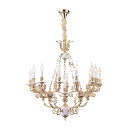 Подвесная люстра Arte Lamp A7024LM-16WG в классическом стиле, цвет золотой, мощность 960 Вт