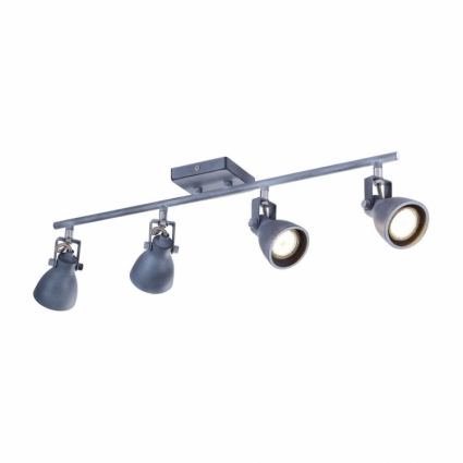 Спот Arte Lamp A9189PL-4GY в стиле лофт, цвет серый, мощность 200 Вт