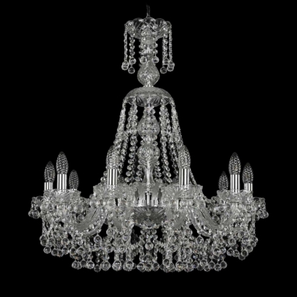 Подвесная люстра Bohemia Ivele 1409/10/240/XL-75/Ni в классическом стиле, цвет матовый никель