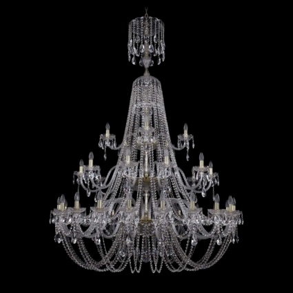 Подвесная люстра Bohemia Ivele 1406/20+10+5/530/XL-204/3d/G в классическом стиле, цвет золотой