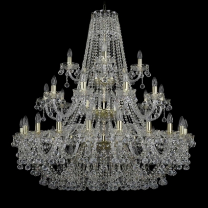 Подвесная люстра Bohemia Ivele 1409/20+10+5/400/3d/G в классическом стиле, цвет золотой