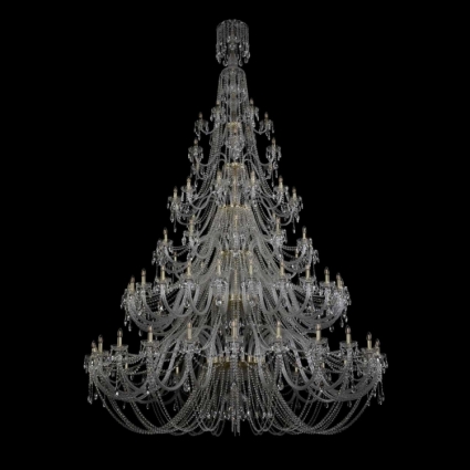 Подвесная люстра Bohemia Ivele 1406/24+24+12+12+6+6/900/XL-370/6d/G в классическом стиле, цвет золотой