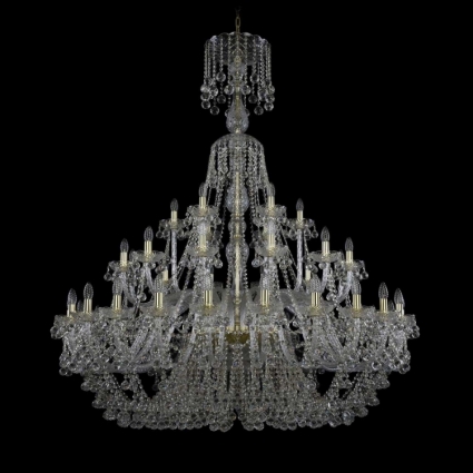 Подвесная люстра Bohemia Ivele 1409/24+12+6/530/XL-169/G в классическом стиле, цвет золотой