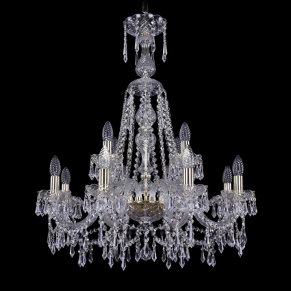 Подвесная люстра Bohemia Ivele 1403/8+4/240/XL-80/G в классическом стиле, цвет золотой