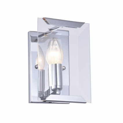 Бра Divinare 1100/02 AP-1 в современном стиле, цвет хром, мощность 60 Вт