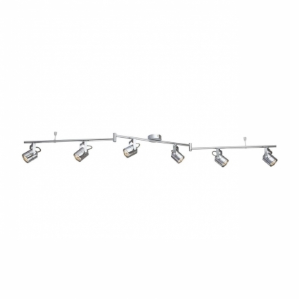Трековая система Arte Lamp Lente A1310PL-6CC в стиле Хай-тек, цвет хром