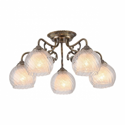 Потолочная люстра Arte Lamp A7062PL-5AB в классическом стиле, цвет бронза, мощность 300 Вт