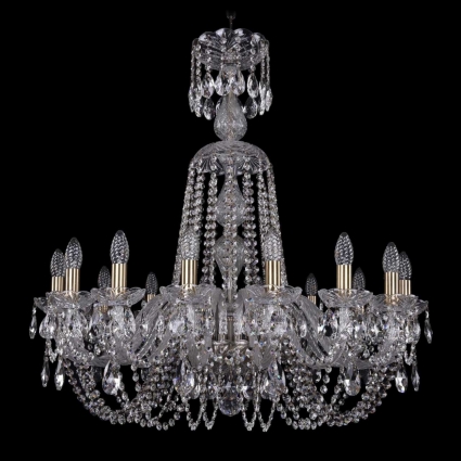 Подвесная люстра Bohemia Ivele 1402/16/300/XL-90/Pa в классическом стиле, цвет желтый