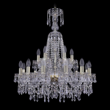 Подвесная люстра Bohemia Ivele 1403/12+6/240/XL-80/G в классическом стиле, цвет золотой