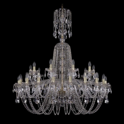Подвесная люстра Bohemia Ivele 1402/20+10/400/XL-130/G в классическом стиле, цвет золотой