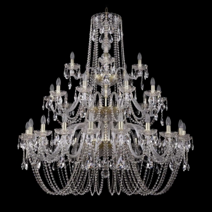 Подвесная люстра Bohemia Ivele 1402/20+10+5/460/3d/G в классическом стиле, цвет золотой